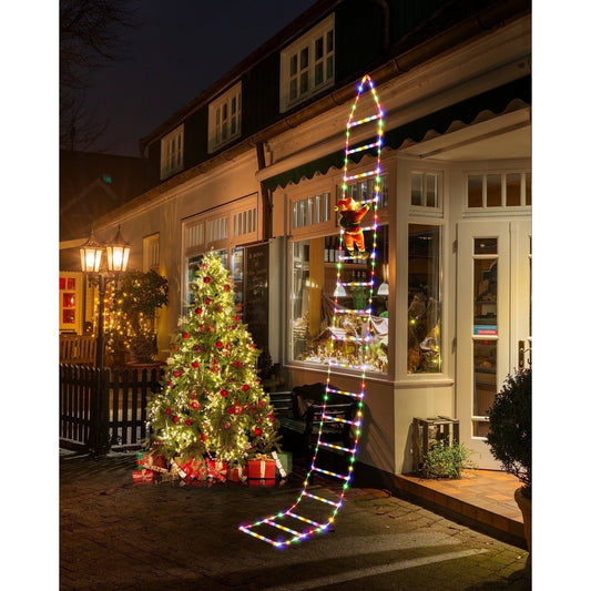 Kletter-Weihnachtsmann LED-Beleuchtung | 3 m, wetterfest & USB Zorenza