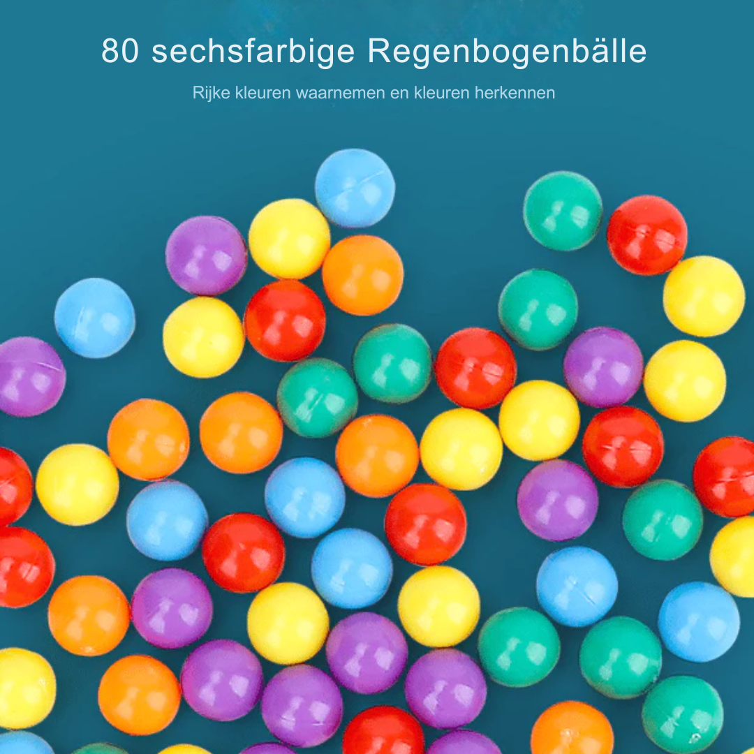 Regenbogen-Kugel Logikspiel – Interaktives Mehrspieler-Duell (80 Steine) Zorenza