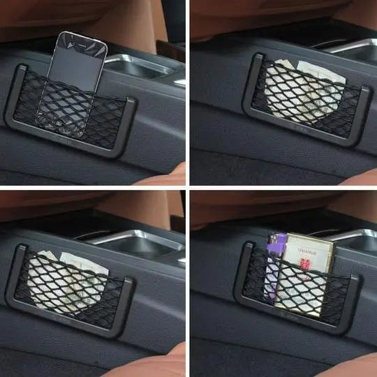 1+1 Gratis | Elastisches Auto-Netztasche – Perfekt für Handy, Schlüssel & mehr Zorenza
