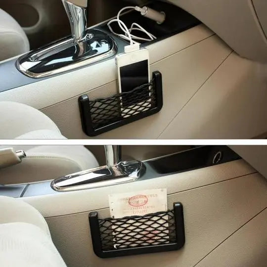 1+1 Gratis | Elastisches Auto-Netztasche – Perfekt für Handy, Schlüssel & mehr Zorenza