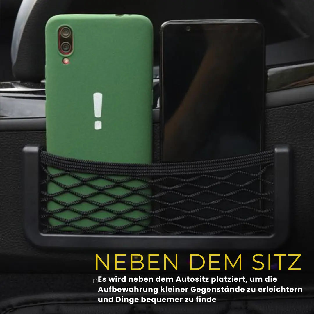 1+1 Gratis | Elastisches Auto-Netztasche – Perfekt für Handy, Schlüssel & mehr Zorenza