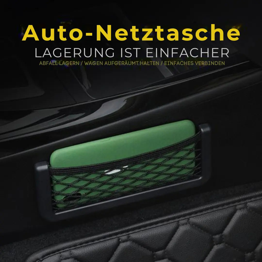 1+1 Gratis | Elastisches Auto-Netztasche – Perfekt für Handy, Schlüssel & mehr Zorenza