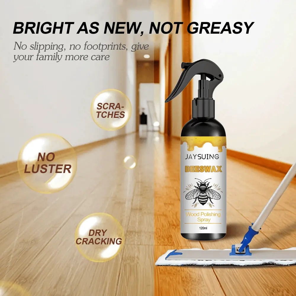 1+1 Gratis | Natürliches Bienenwachs-Pflegespray & Restaurator – Schützt, pflegt & bringt Holz zum Glänzen Zorenza