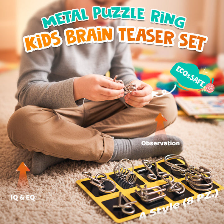 Metallpuzzle-Set | Hochwertig, geistfördernd & robust Zorenza