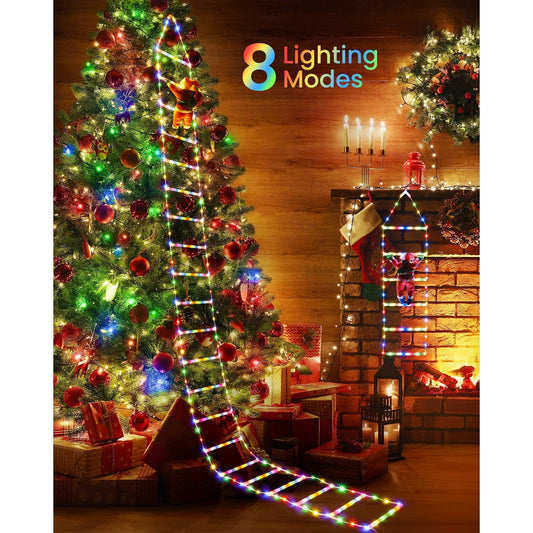 Kletter-Weihnachtsmann LED-Beleuchtung | 3 m, wetterfest & USB Zorenza