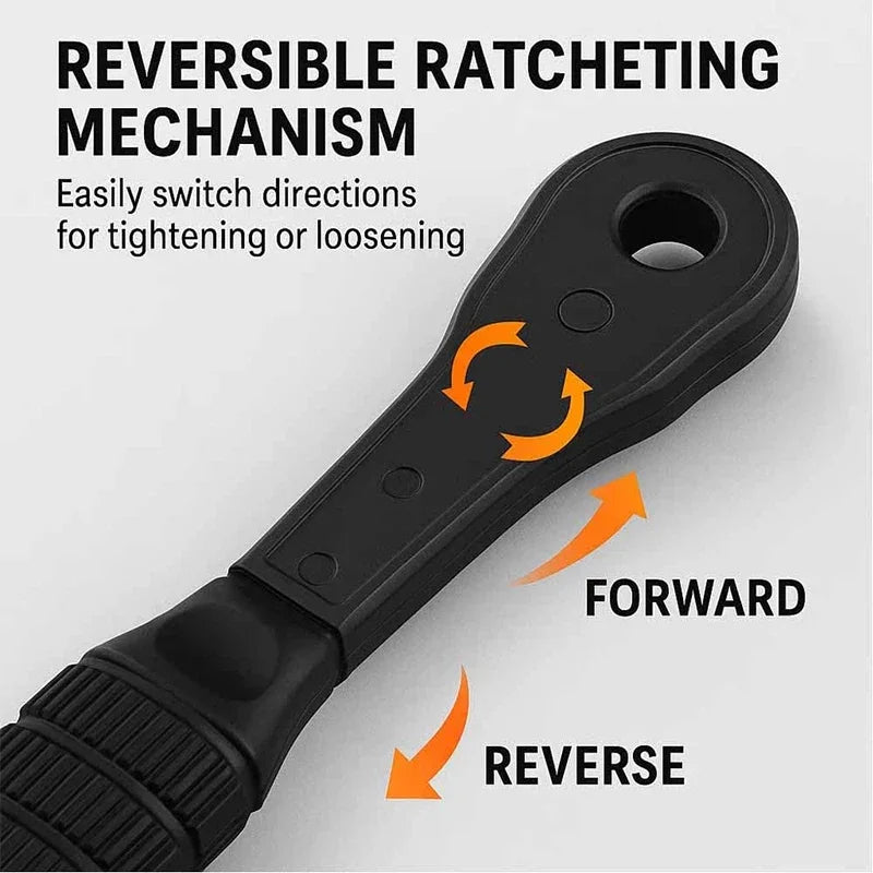 Bohrfutter-Ratschen-Schlüssel | Ergonomisch & kraftvoll für müheloses Arbeiten Zorenza