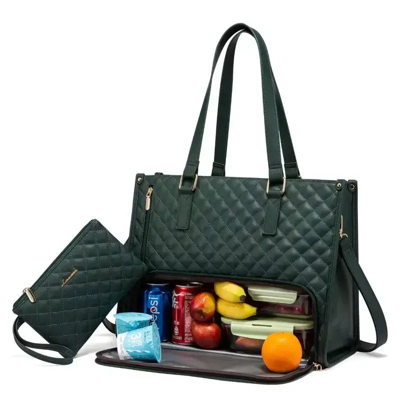 2-in-1 Elegante Tasche mit Isoliertem Lebensmittel-Fach Zorenza