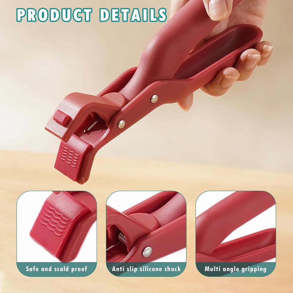 Silikon-Grip-Clip | Rutschfester Hitzeschutz für Schüsseln und Töpfe Zorenza