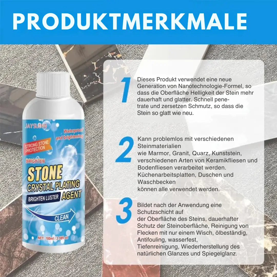 2+1 GRATIS | Kraftvoller Stein-Fleckenentferner – Mühelose Tiefenreinigung Zorenza