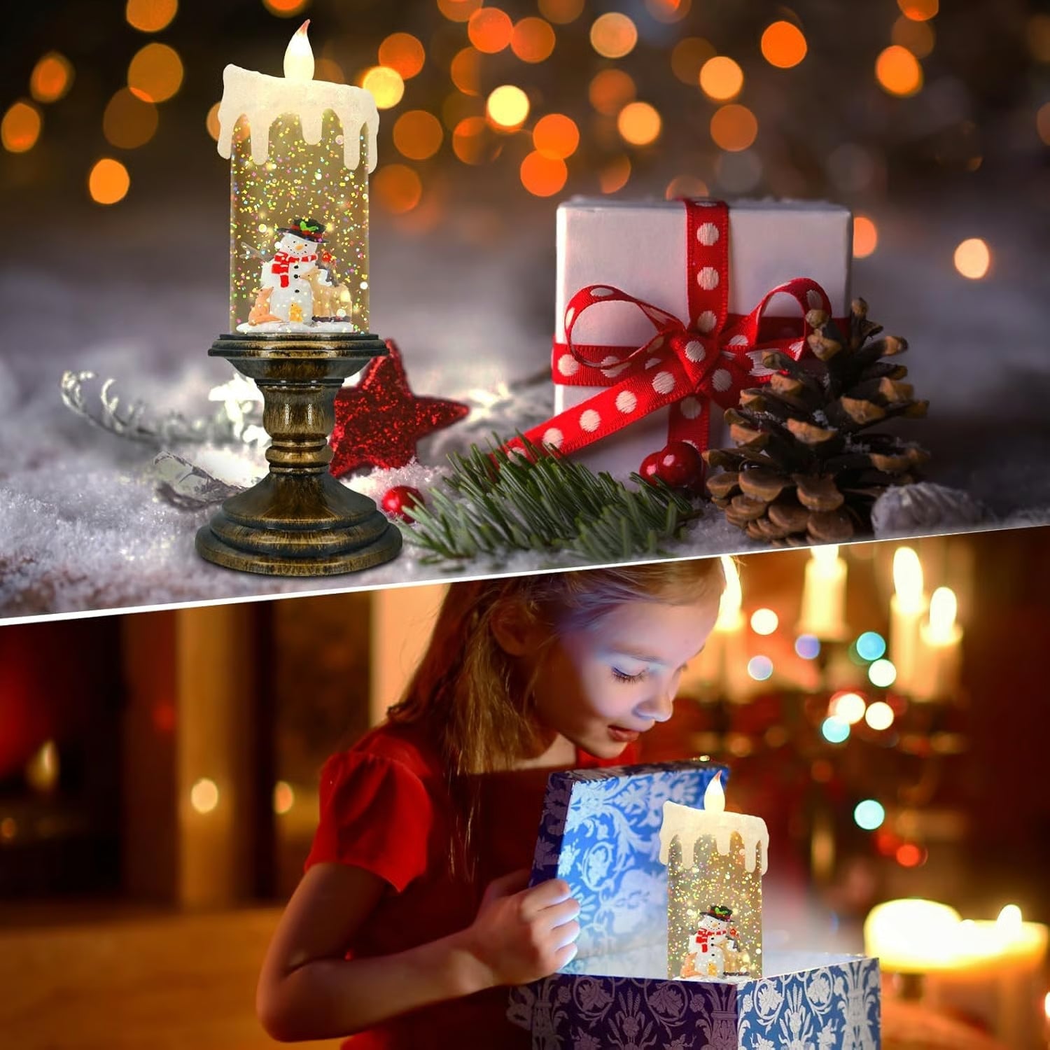LED-Weihnachtskerze | Warmes Licht, sichere Stimmung ohne Flamme Zorenza