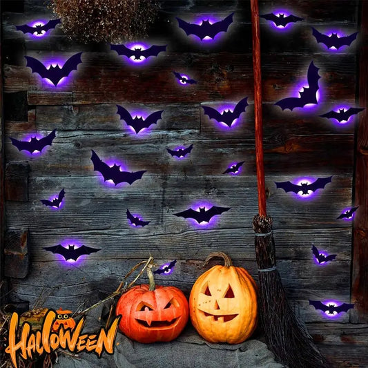 🦇Halloween 3D Lighted Bats Mivoza Deutschland