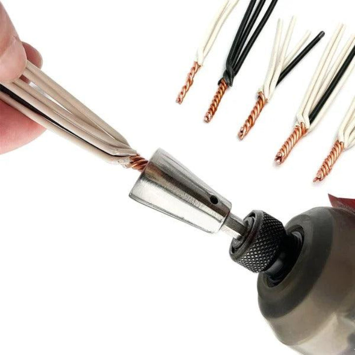 Drahtverdrill-Aufsatz für Bohrmaschinen | Edelstahl, 2er Set Zorenza