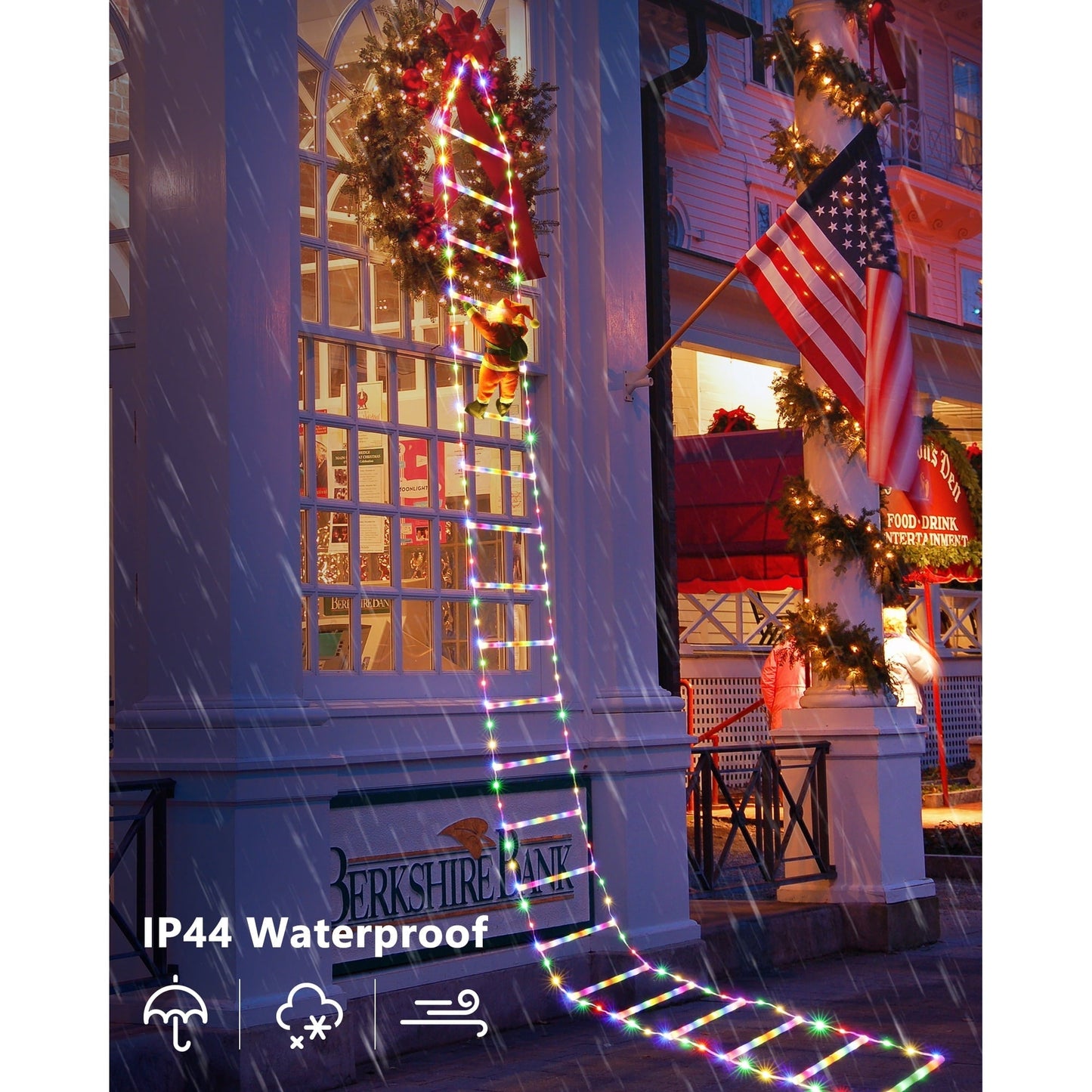 Kletter-Weihnachtsmann LED-Beleuchtung | 3 m, wetterfest & USB Zorenza