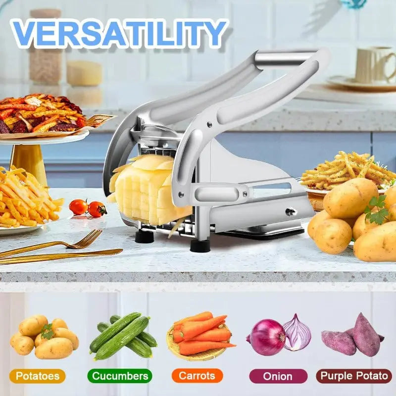 Pommes-Schneider | Robuster Edelstahl, ergonomischer Griff Zorenza