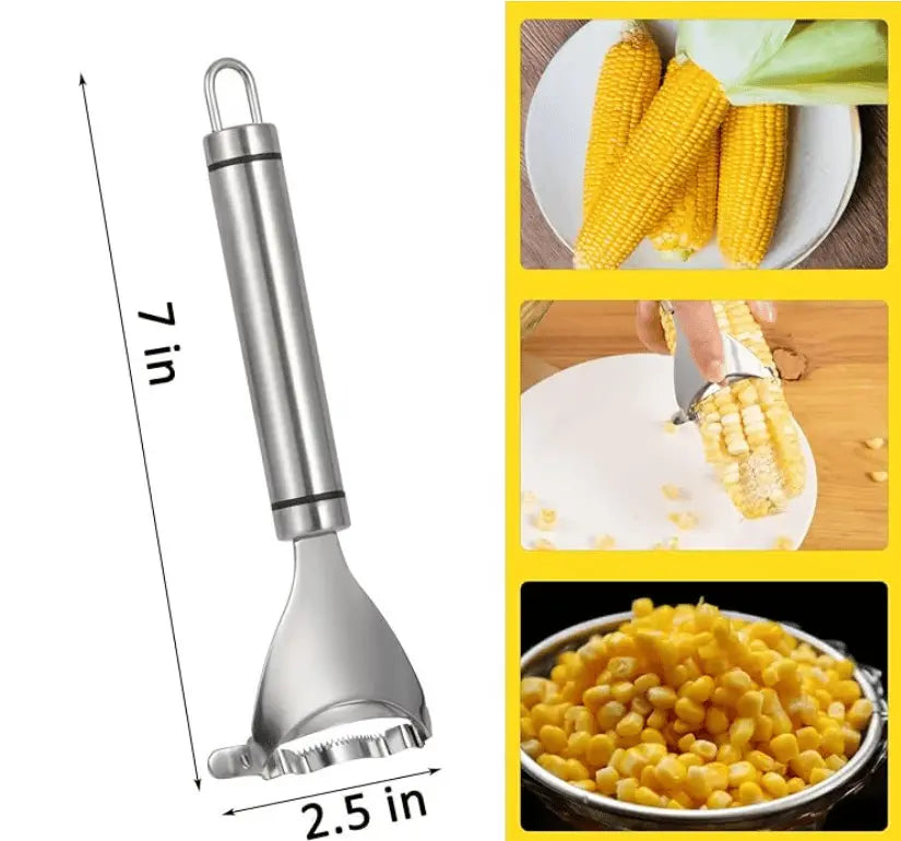 Mais-Entferner | Präzise Edelstahlklinge, ergonomisch gestaltet Zorenza