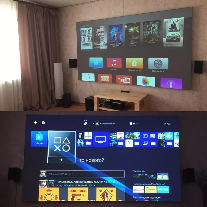 Leinwand | 4K-Qualität mit blendfreiem Sichtschutz Zorenza