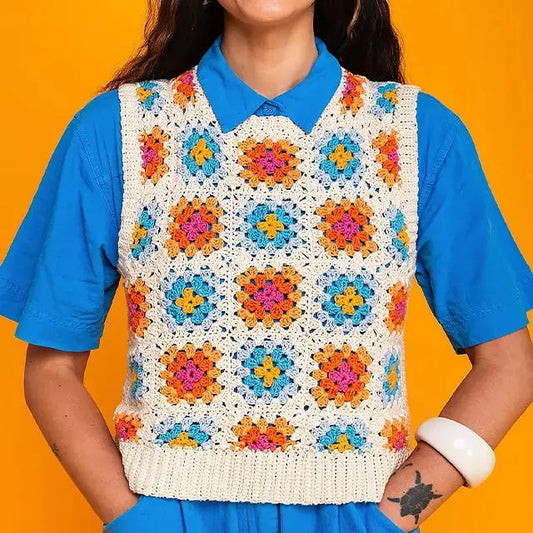 50 Häkelkarten mit bunten Mustern Zorenza