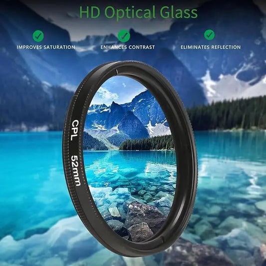 52mm CPL-Filter für Handy – Weniger Blendung & Bessere Farben Zorenza