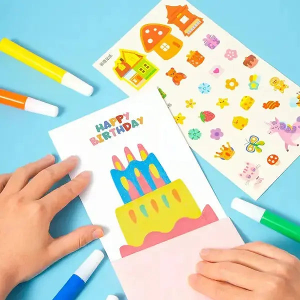 Kratzbild-Malset für Kinder – 20-teiliges Regenbogen-Kunstset ohne Kleckerei! Zorenza