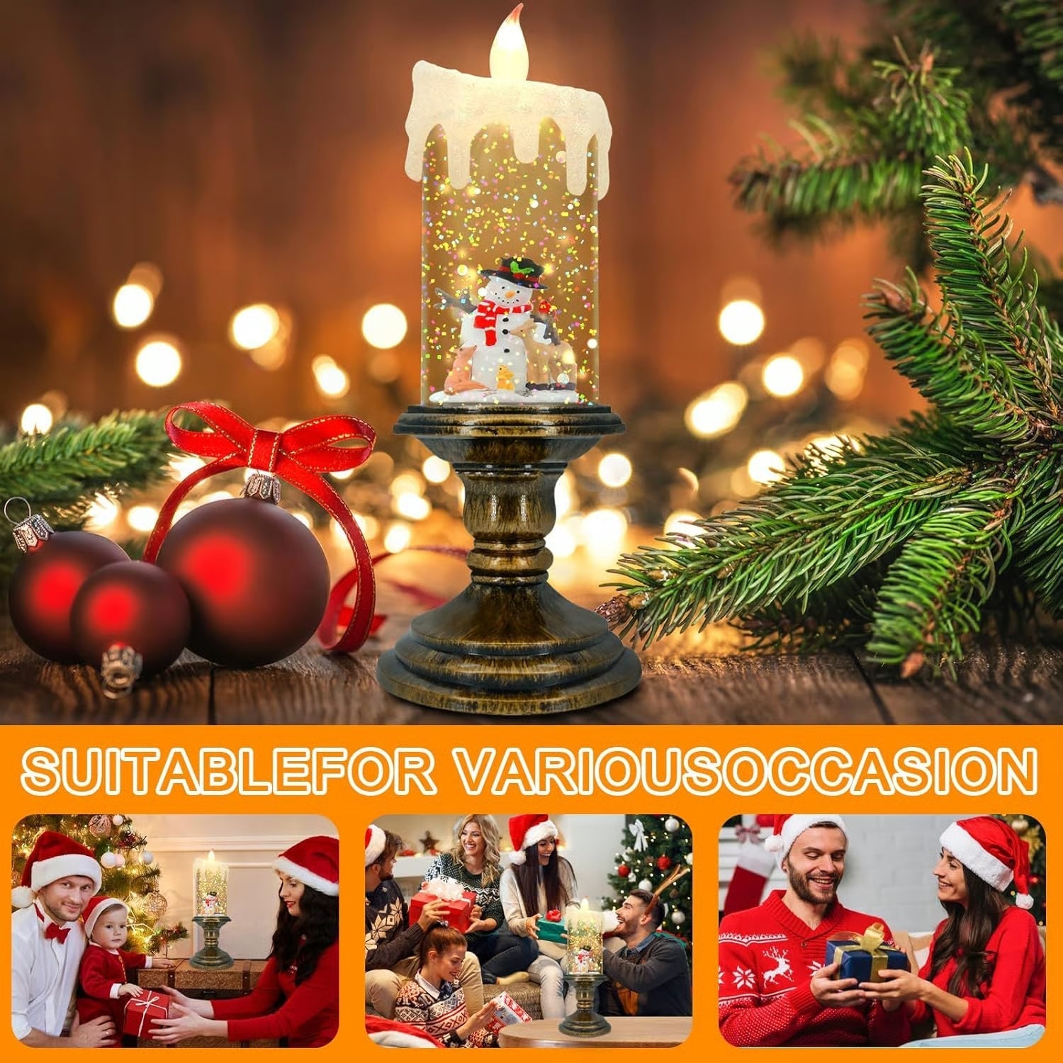 LED-Weihnachtskerze | Warmes Licht, sichere Stimmung ohne Flamme Zorenza