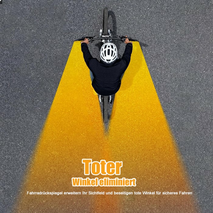 Hochwertiger polierter Edelstahl-Fahrradspiegel – Stoßfest & 360° verstellbar Zorenza