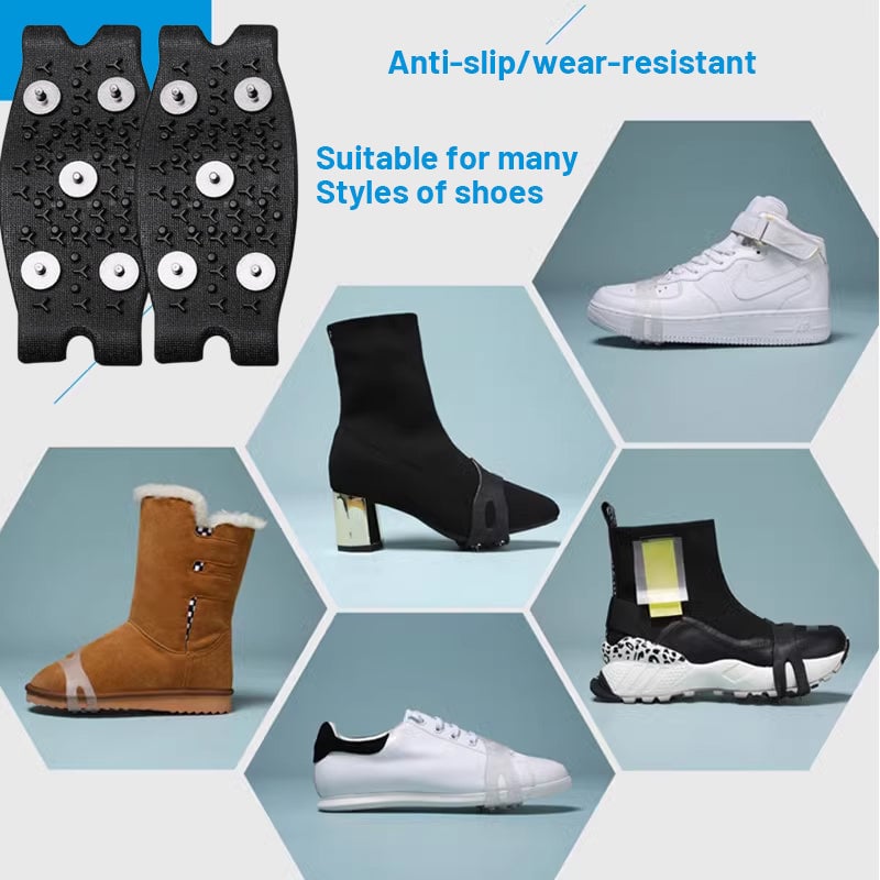 Anti-Rutsch-Schuhüberzüge mit Spikes für Kinder und Erwachsene – Universelle Passform Zorenza