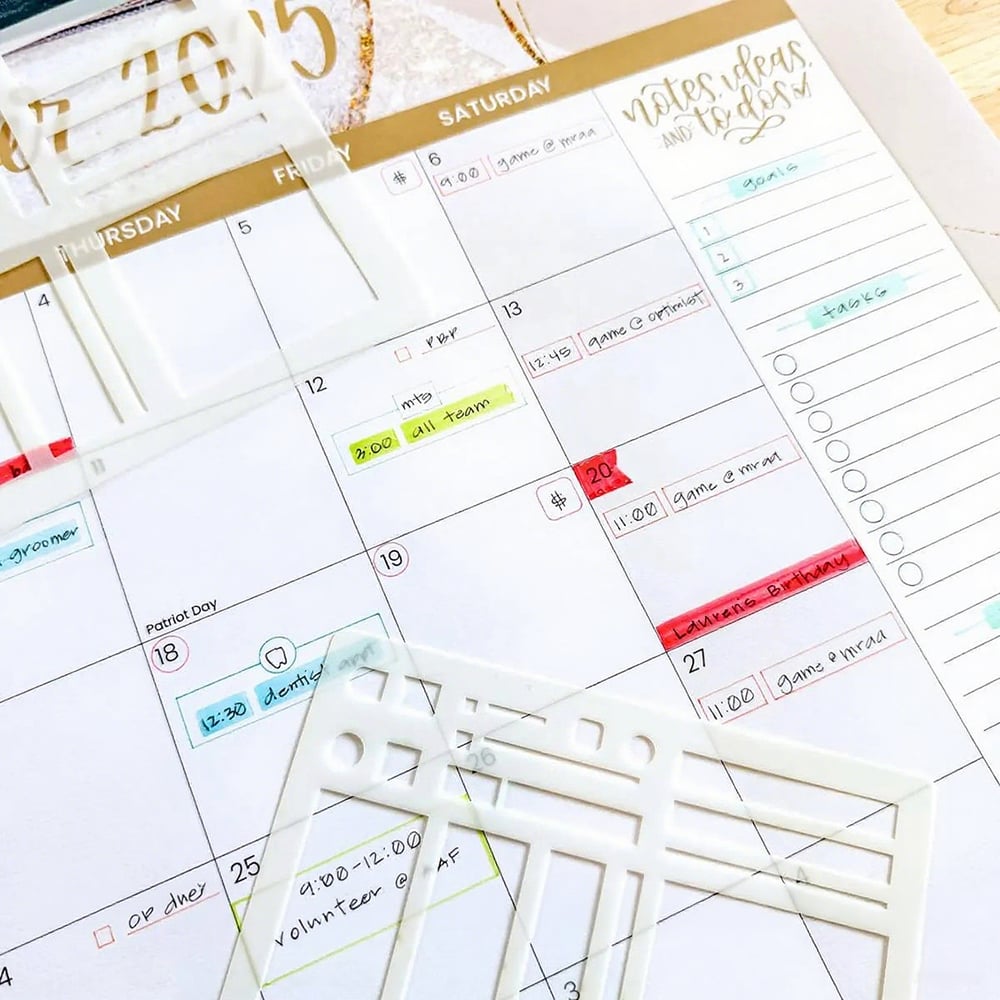 🔥Handmade Calendar Planner Stencil and 2026 Monthly Daily Weekly Study Planner(✨Same as in the video) Mivoza Deutschland