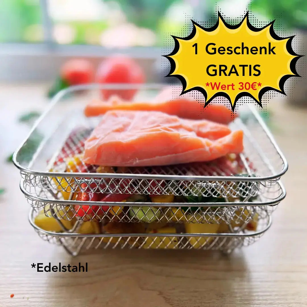 Stapelbare Frittierkörbe - Mehr Platz, besseres Garen Zorenza