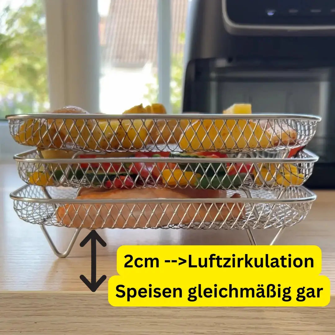 Stapelbare Frittierkörbe - Mehr Platz, besseres Garen Zorenza