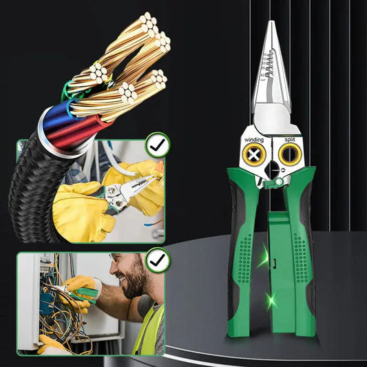 8-in-1 Abisolierzange mit Spannungsprüfer – Präzise, robust & vielseitig Mivoza Deutschland