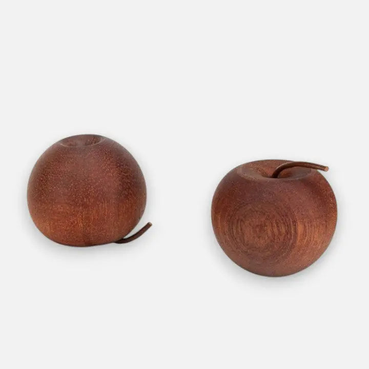 AromaApfel – 2 Stück Handgearbeitete Holz-Diffusoren für ätherische Öle Zorenza