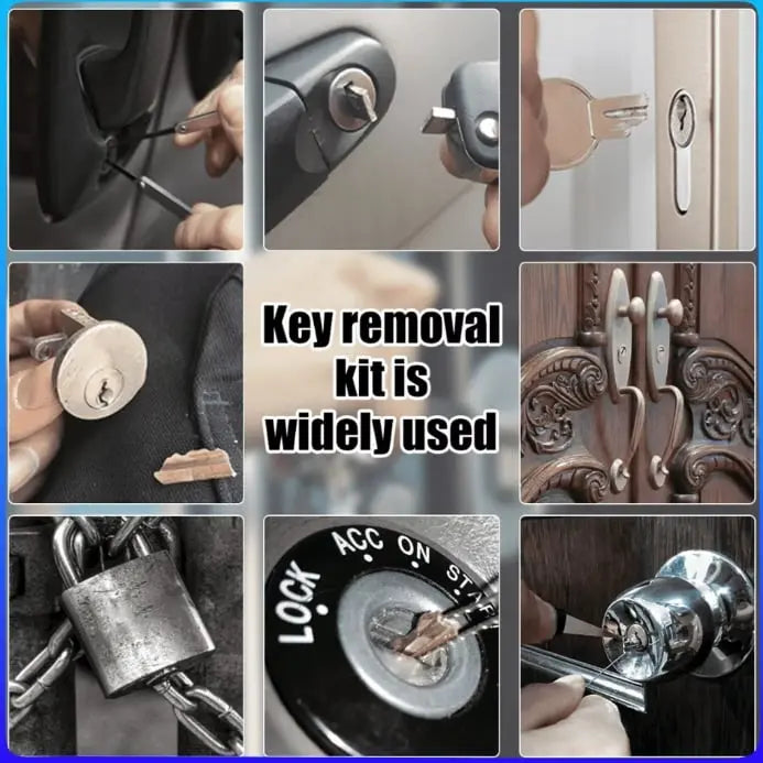 Broken Key Extractor Set – Entfernen Sie mühelos gebrochene Schlüssel aus jedem Schloss! Zorenza