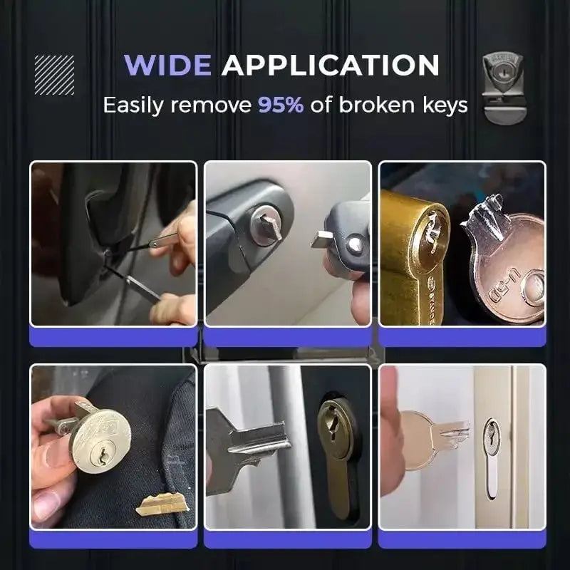 Broken Key Extractor Set – Entfernen Sie mühelos gebrochene Schlüssel aus jedem Schloss! Zorenza