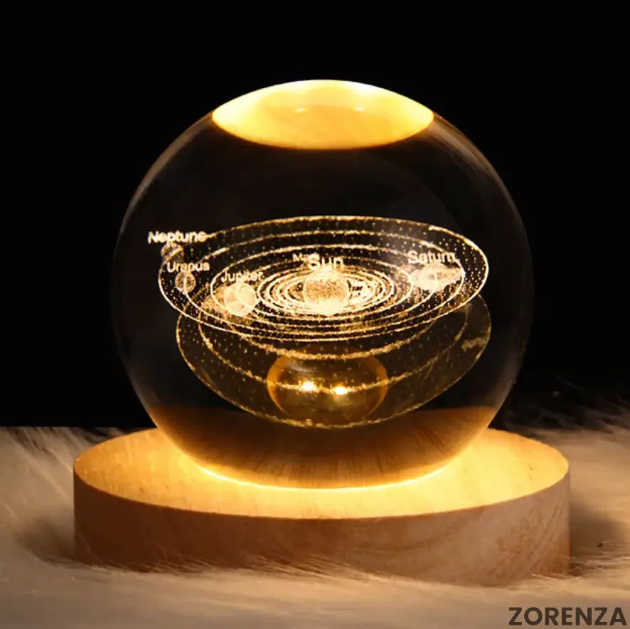 Kristallkugel Nachtlicht – dekorative Lampe Zorenza