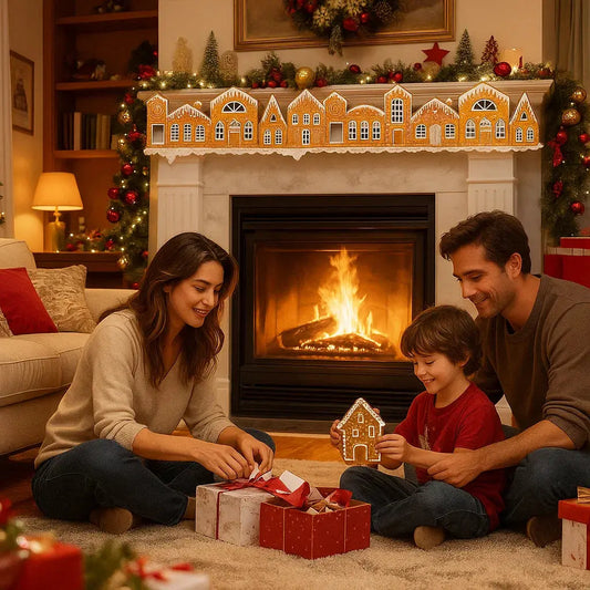 LED-Lebkuchenhaus-Deko – Leuchtendes Haus für die Weihnachtszeit