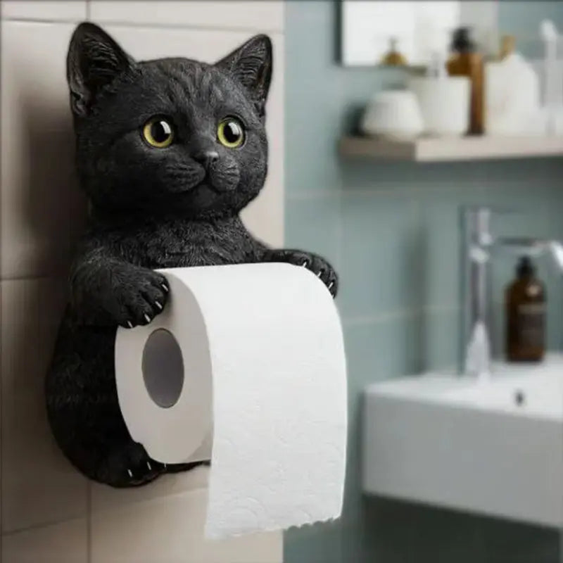 Toilettenpapierhalter Tierkopf — Robuster Harzhalter mit verspieltem Design Zorenza