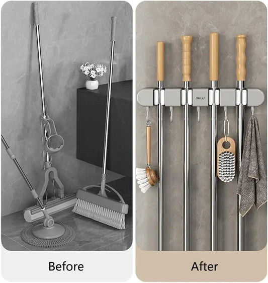 Wandhalterung für Besen, Mopps & Werkzeuge Zorenza
