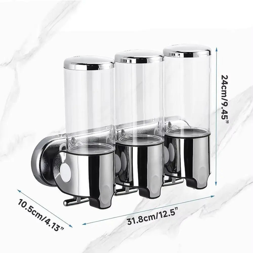 Wandseifenspender mit 3 Kammern | Für ein aufgeräumtes & sauberes Bad Mivoza Deutschland