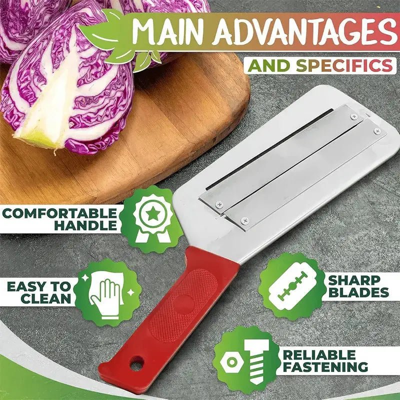 Zerkleinerungsmesser aus Edelstahl – Ideal für Krautsalat & Gemüsevorbereitung Zorenza