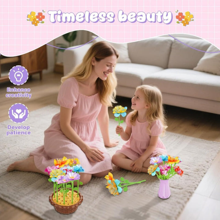 Blumen-Bouquet-Set für Kinder | Kreativ & kindersicher gestalten Zorenza
