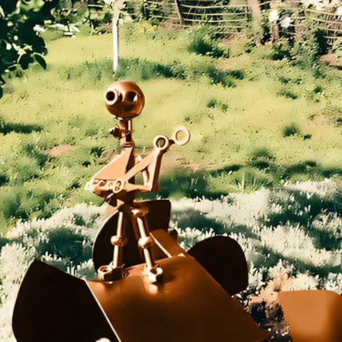 Metall-Windmühle „Rockband“ – Dynamische Gartendekoration mit Charakter Zorenza