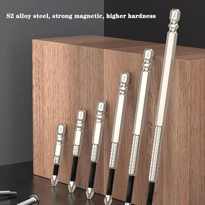 Hochmagnetisches Schraubendreher-Bit-Set – Mit Anti-Rutsch-Technik Zorenza
