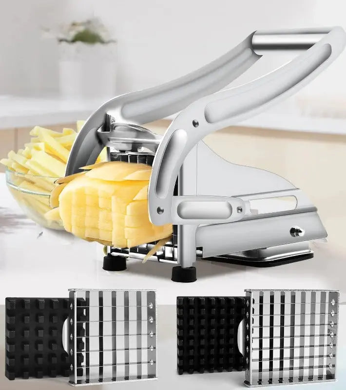 Pommes-Schneider | Robuster Edelstahl, ergonomischer Griff Zorenza