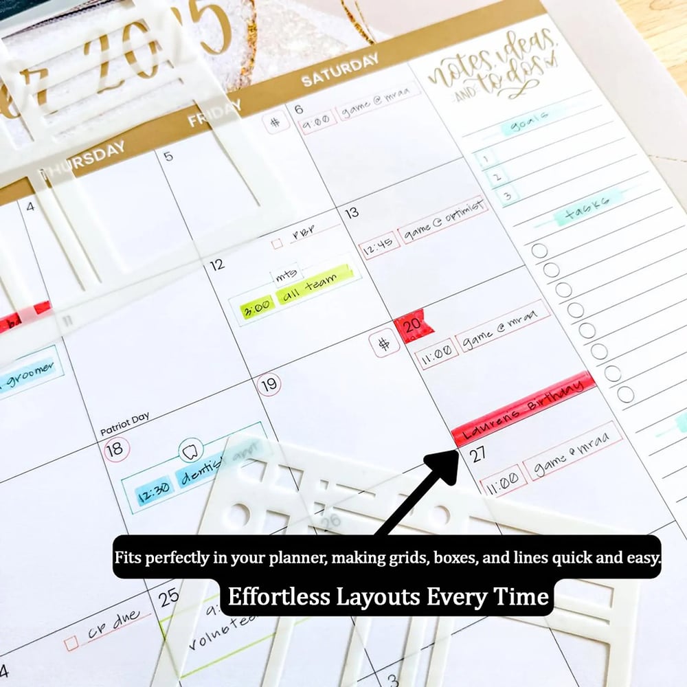 🔥Handmade Calendar Planner Stencil and 2026 Monthly Daily Weekly Study Planner(✨Same as in the video) Mivoza Deutschland