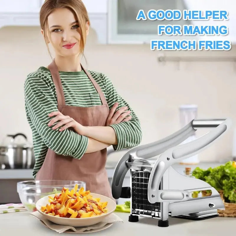 Pommes-Schneider | Robuster Edelstahl, ergonomischer Griff Zorenza