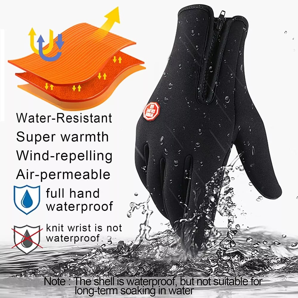 Wasserdichte Thermo-Touchscreen-Handschuhe – Für den mobilen Einsatz und Arbeiten im Freien Zorenza