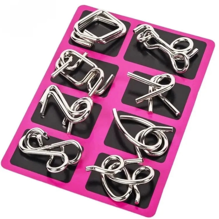 Metallpuzzle-Set | Hochwertig, geistfördernd & robust Zorenza