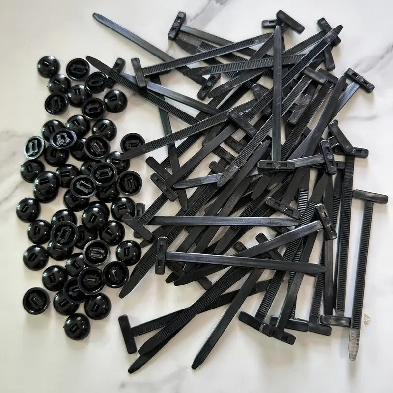 Universelle Nylon-Kabelbinder-Schnalle – Werkzeugfreie, vibrationssichere Befestigun Mivoza Deutschland