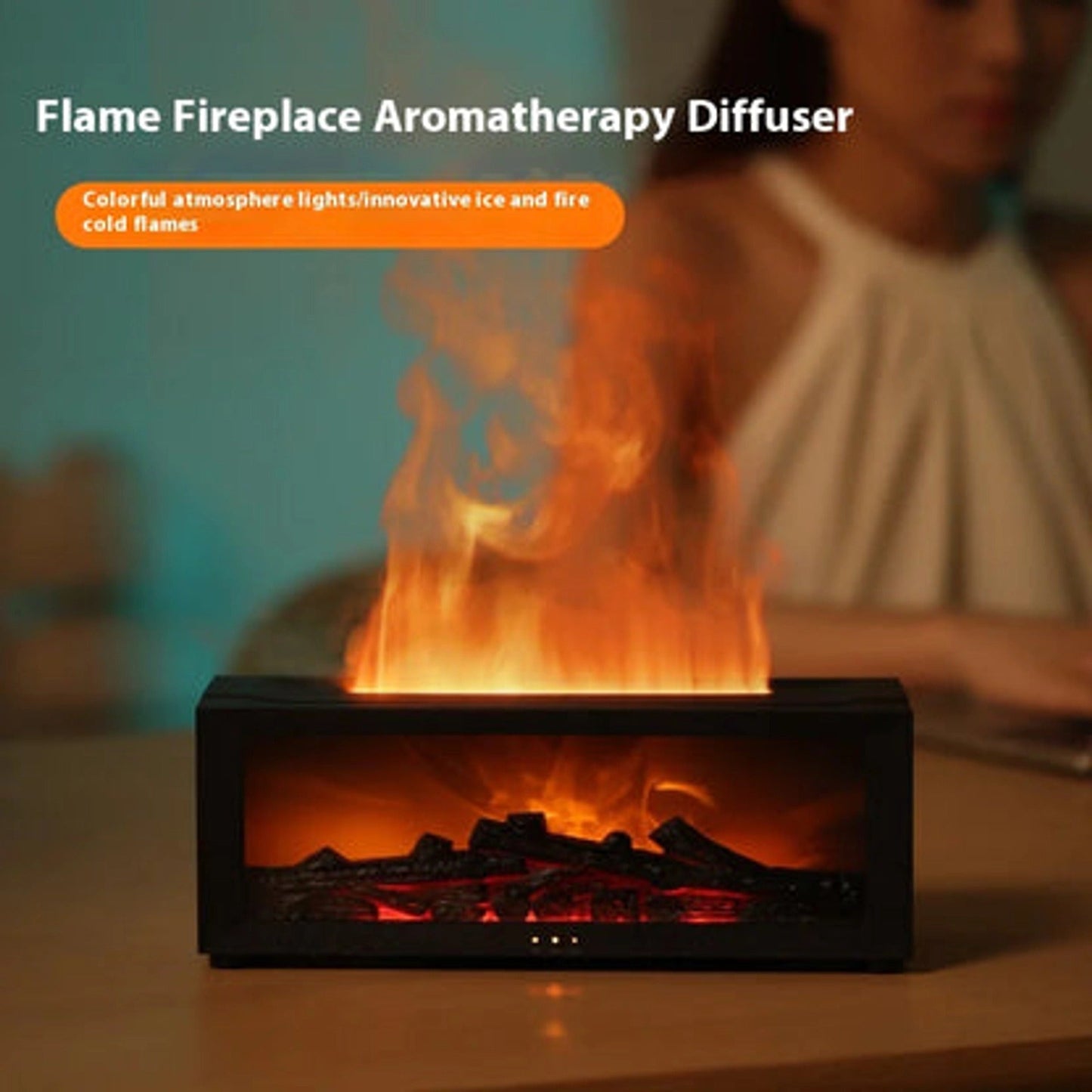 Aromadiffusor | Kaminflammen-Effekt & sanfter Nebel Zorenza