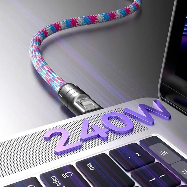 USB-C Schnellladekabel | Geflochtenes Nylon & Handykordel Zorenza